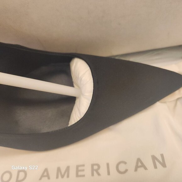 Good American Satin Pumps Pointed Toe Size Various. NIB - Picture 2 of 8
